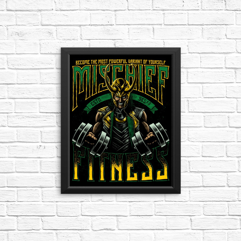 Mischief Fitness Workout Posters and Art Prints
