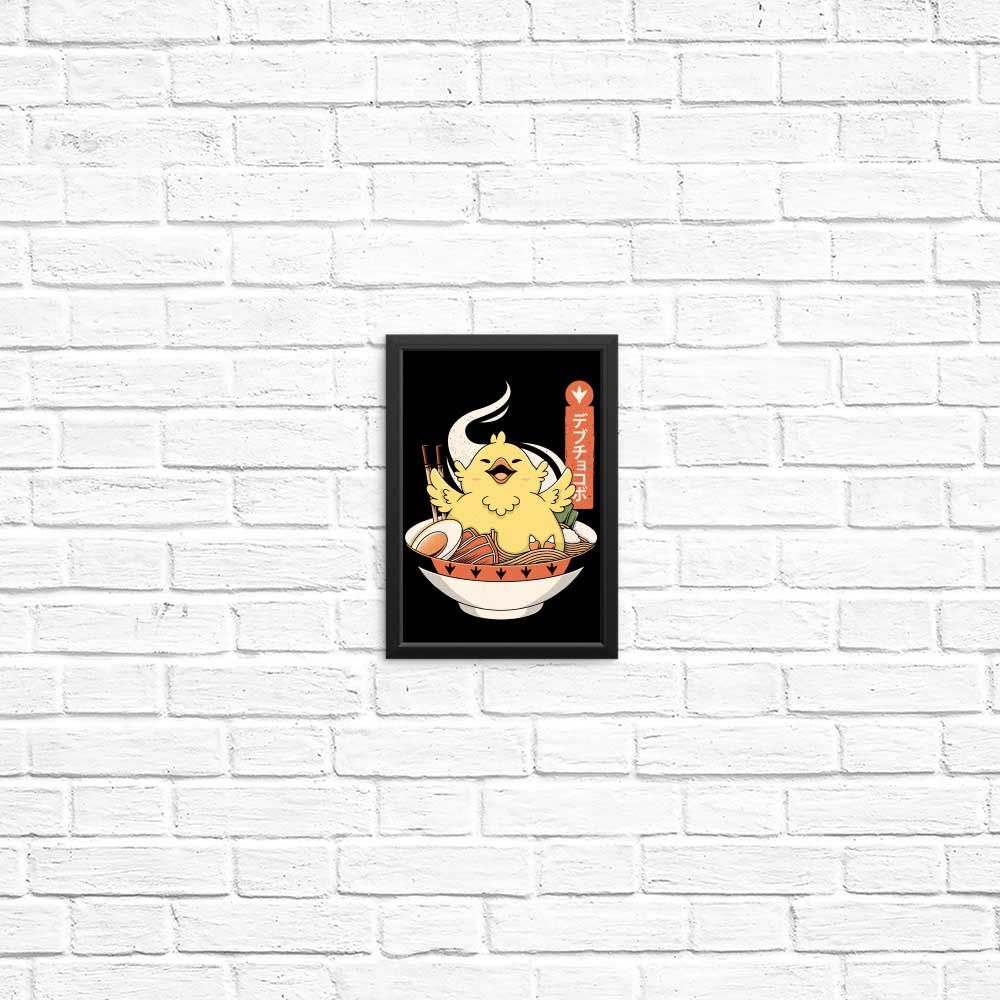 High - Quality Fat Chocobo Ramen Posters and Prints by Alundrart Design