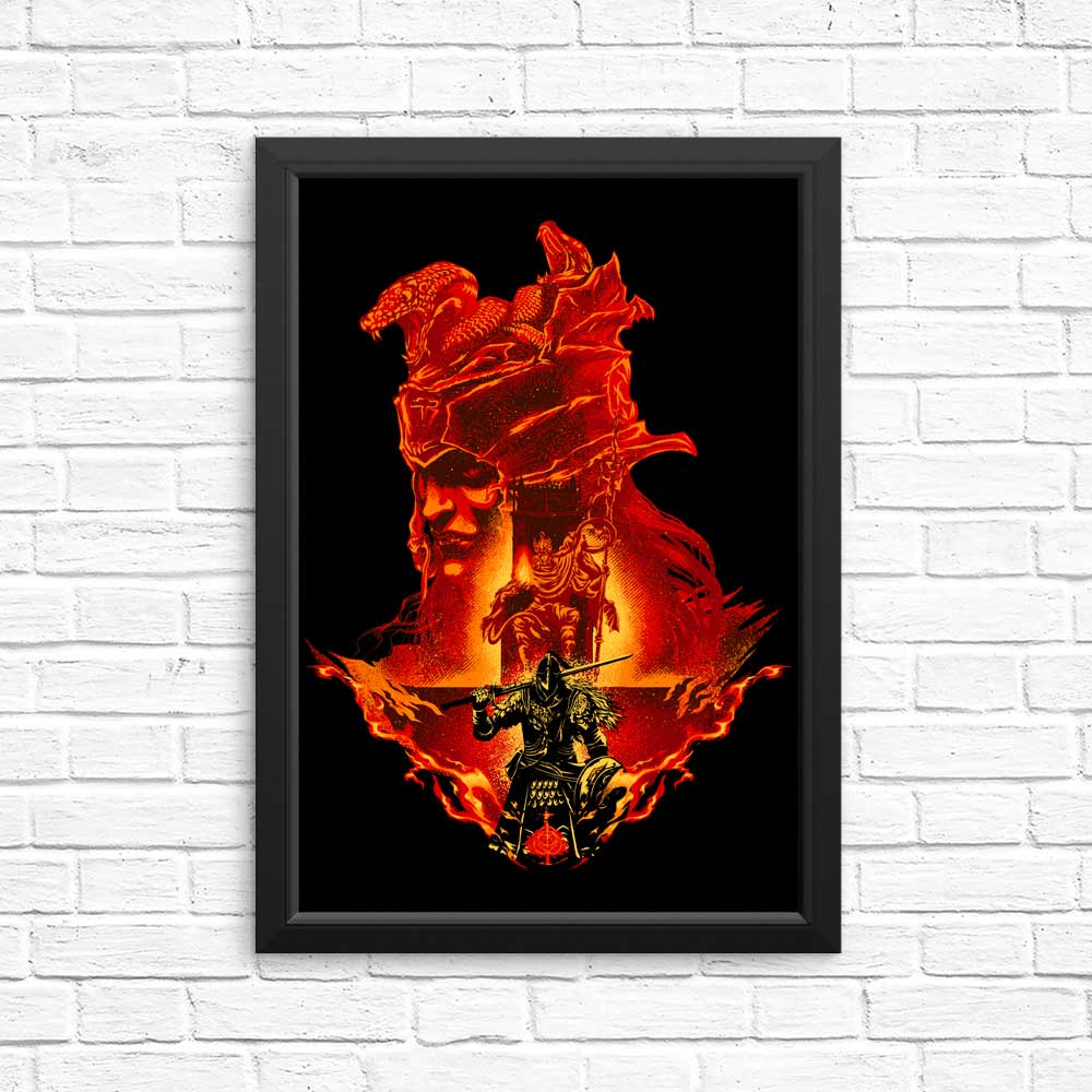 Intense Flaming Assault Wall Posters and Prints