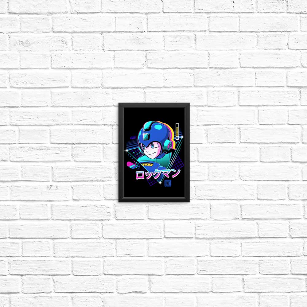LoFi Blue Bomber Art Posters and Prints