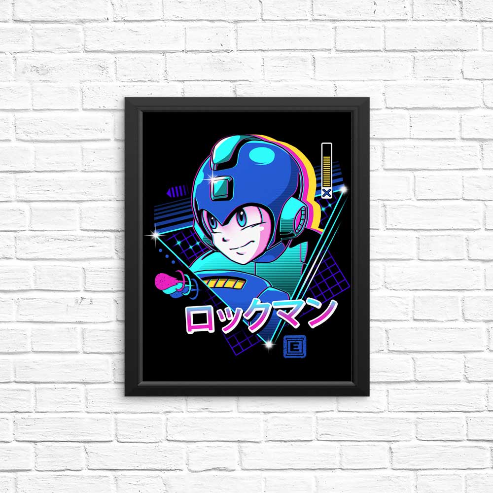 LoFi Blue Bomber Art Posters and Prints