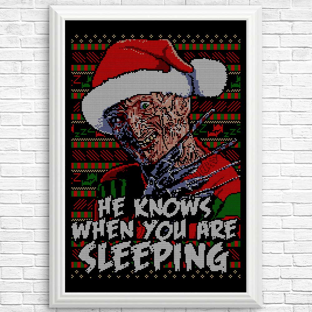 Unique and Eerie Ugly Nightmare Sweater - Posters and Prints Collection