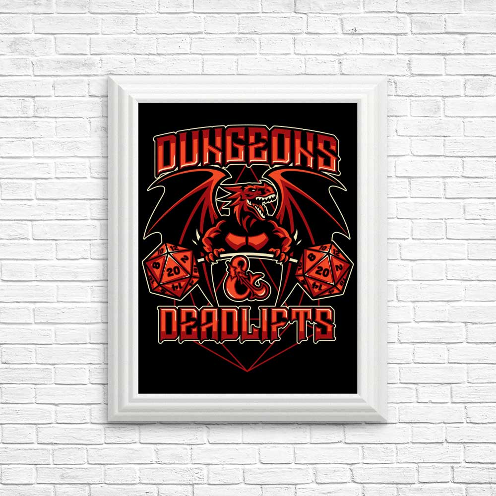High - Quality Dungeons and Deadlifts Posters & Prints by CoD Designs