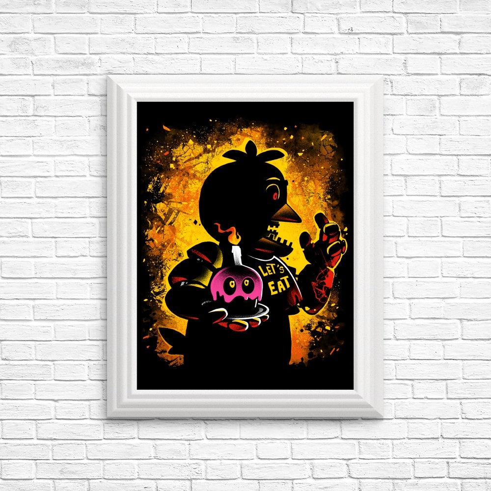 Animatronic Chicken Posters and Prints by Alemaglia
