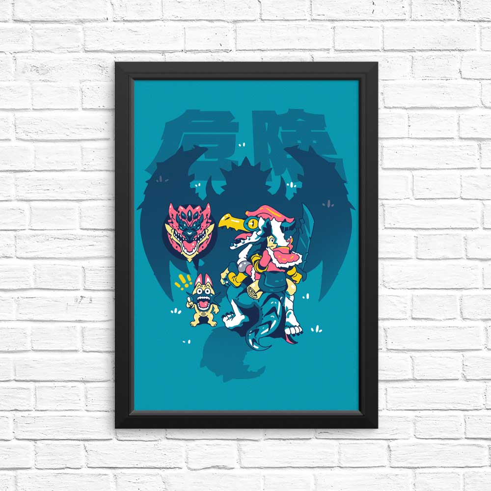 Vibrant 'Danger is Coming' High - Quality Posters & Prints