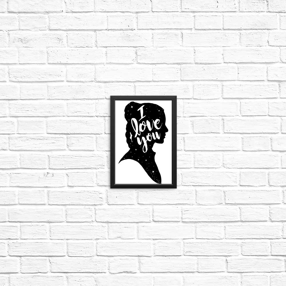 High - Quality 'I Love You' Posters and Prints for Space Decoration