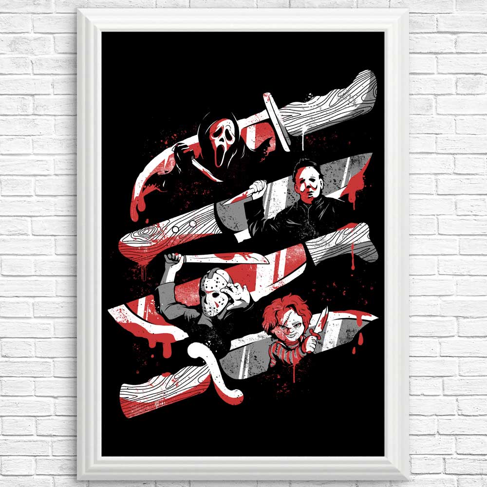Striking Knife Killers Posters and Prints by Edu.ely