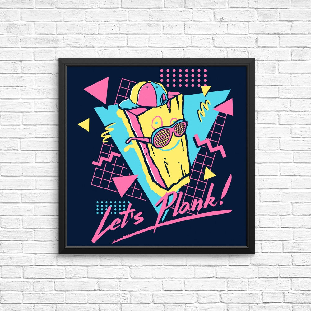 Let's Plank - Wall Decor Posters and Prints for Home