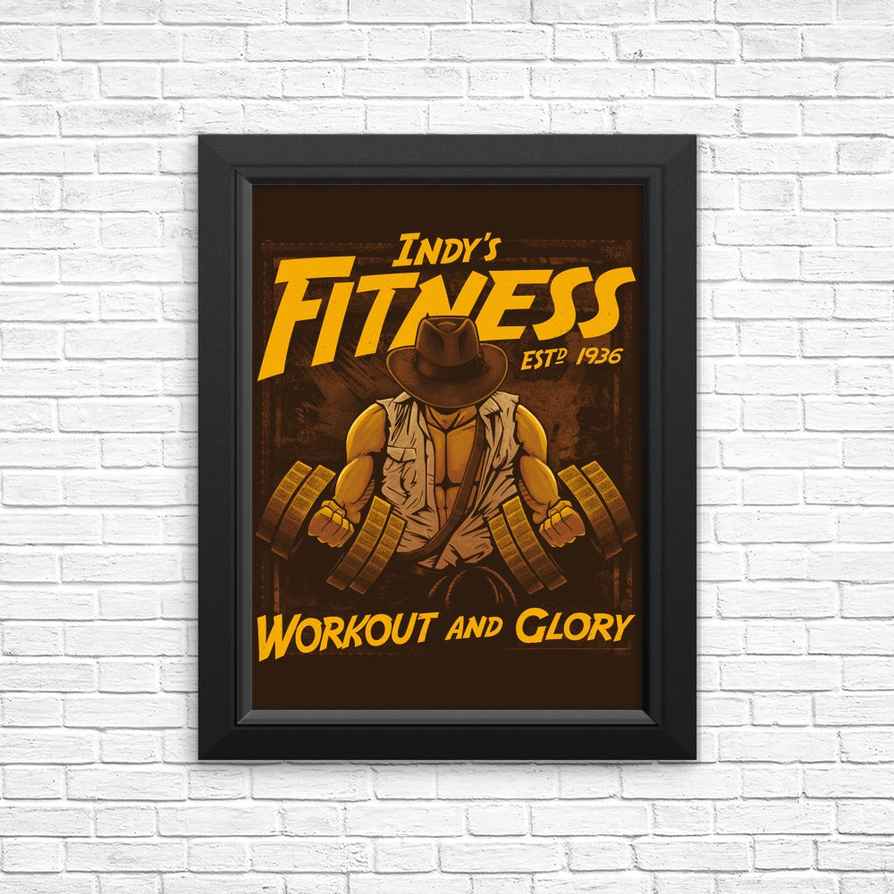 Workout and Glory Fitness Posters and Prints for Home Gym Decor