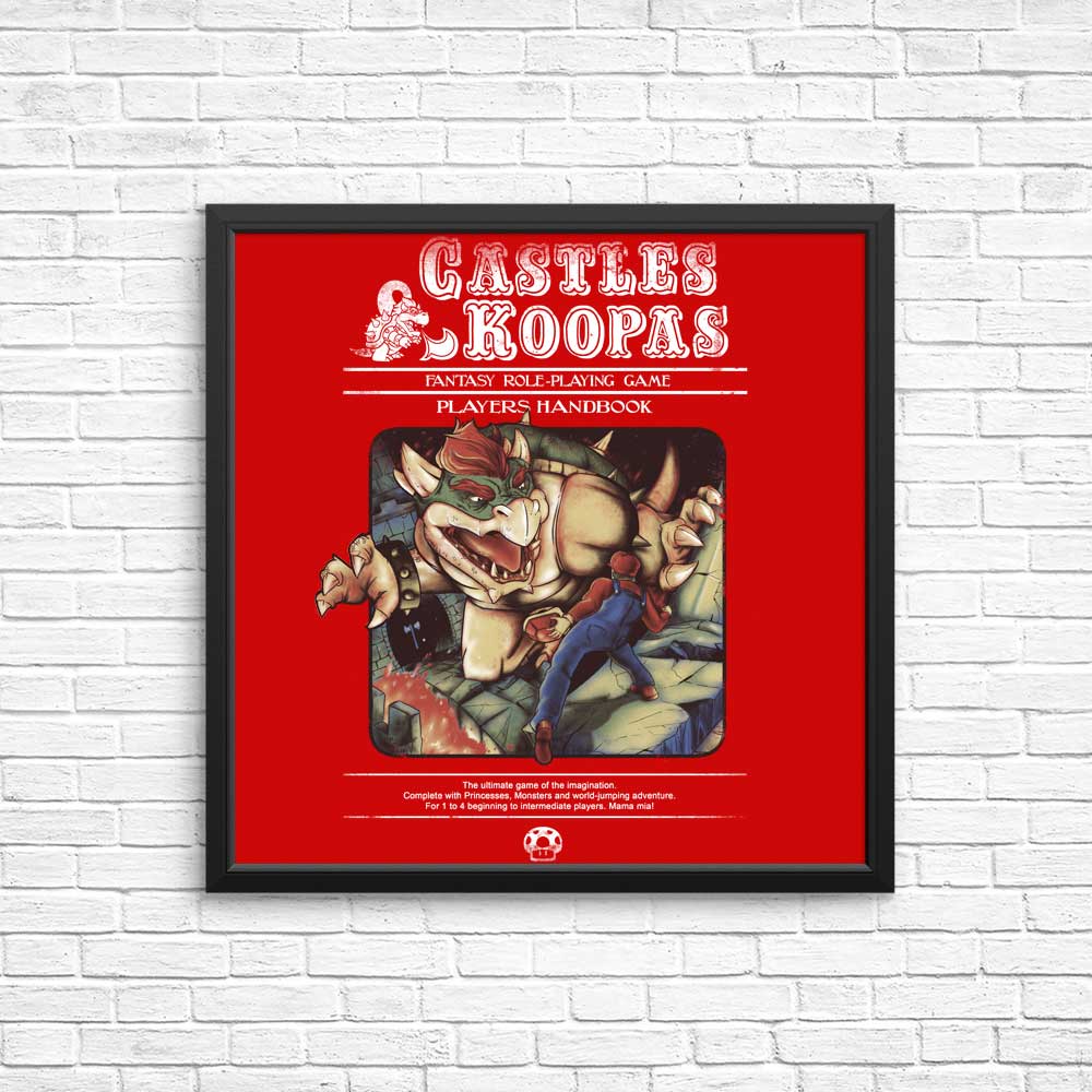 Castles and Koopas Art Posters and Prints by Creative Outpouring