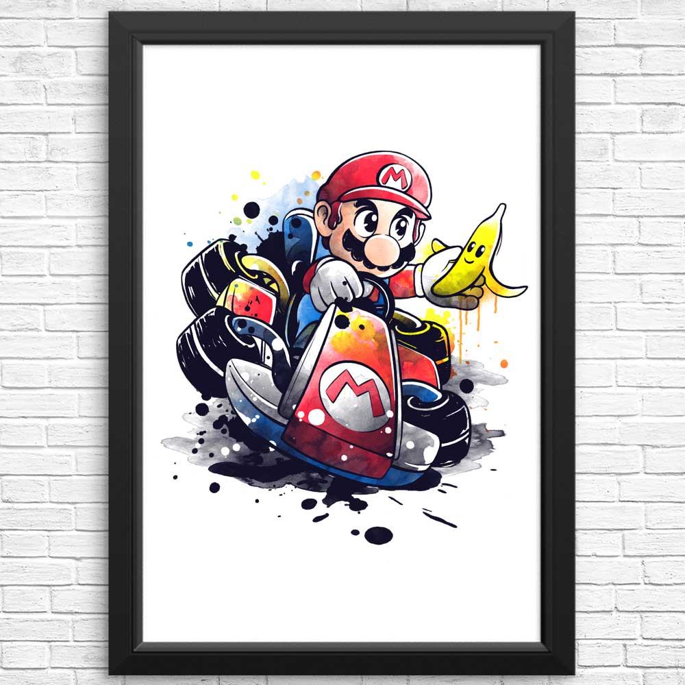 Watercolor Go Kart - High - Quality Posters and Prints