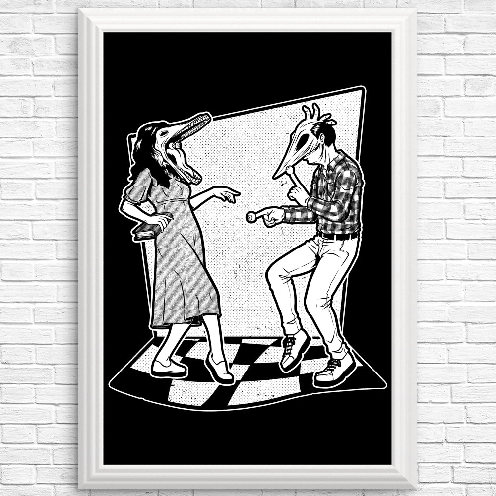 Enchanting Ghost Couple Dance Posters and Prints from Studio Mootant