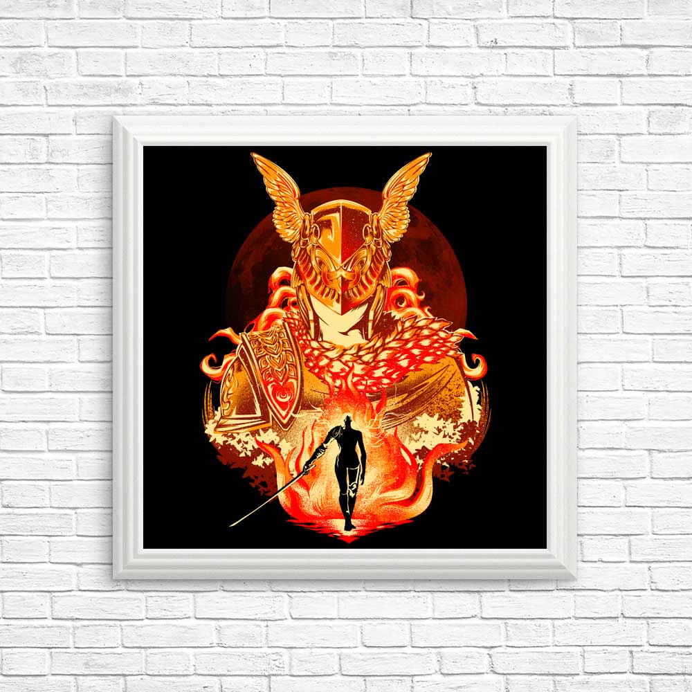 Vibrant Scarlet Aeonia Posters and Prints by Hypertwenty