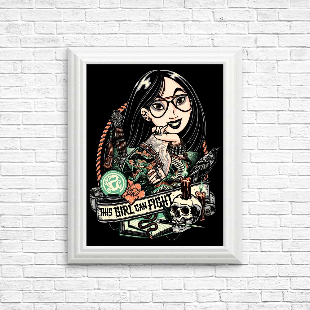 This Girl Can Fight Inspirational Posters and Prints for Wall Decor