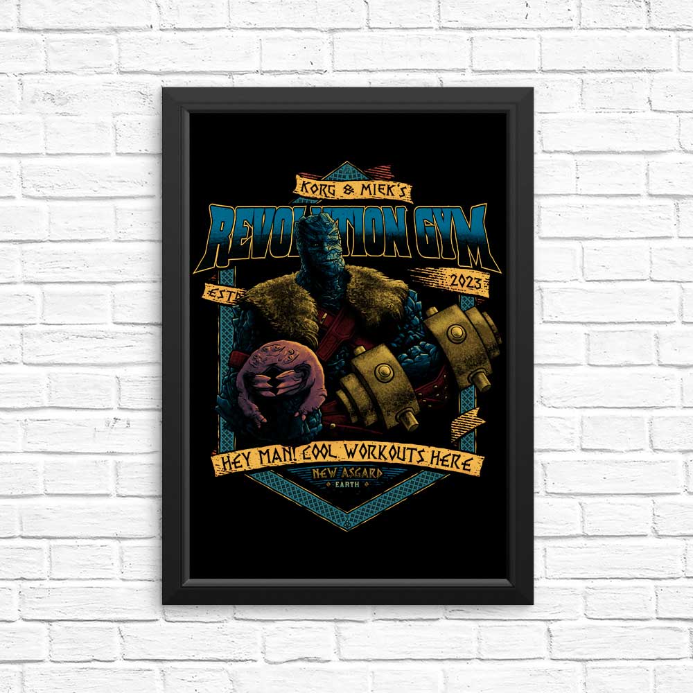 High - Quality Revolution Gym Posters and Prints from Teesgeex