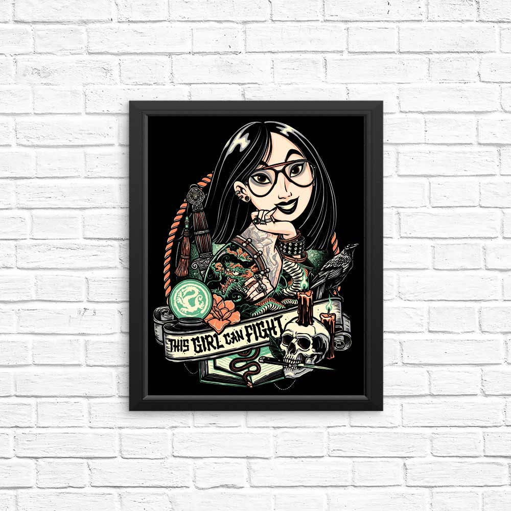 This Girl Can Fight Inspirational Posters and Prints for Wall Decor