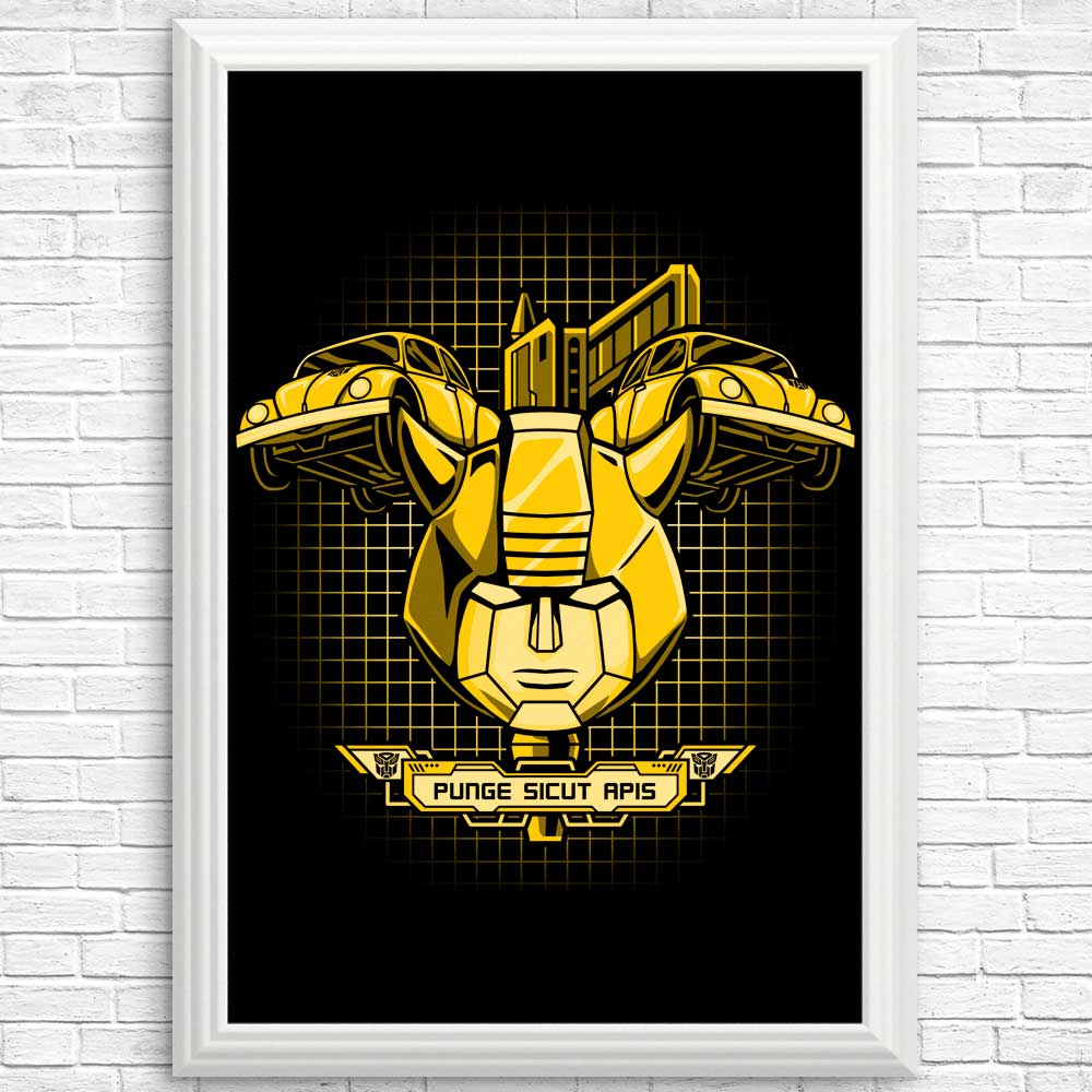 High - Quality Apis Flava Posters and Prints by Prime Premne Design