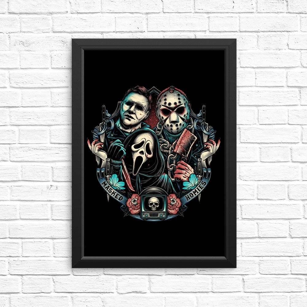 Cool Masked Homies Wall Posters and Prints
