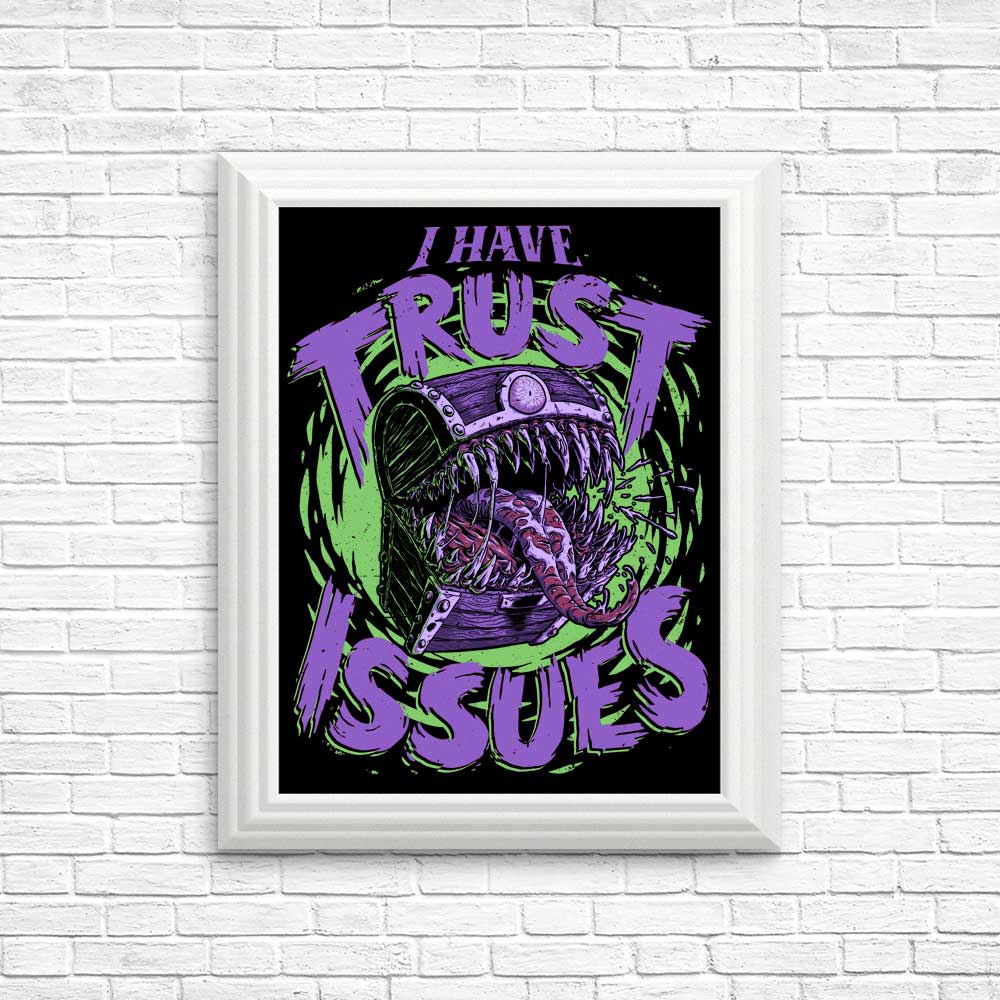 Trust Issues-themed Posters and Prints from Studio Mootant