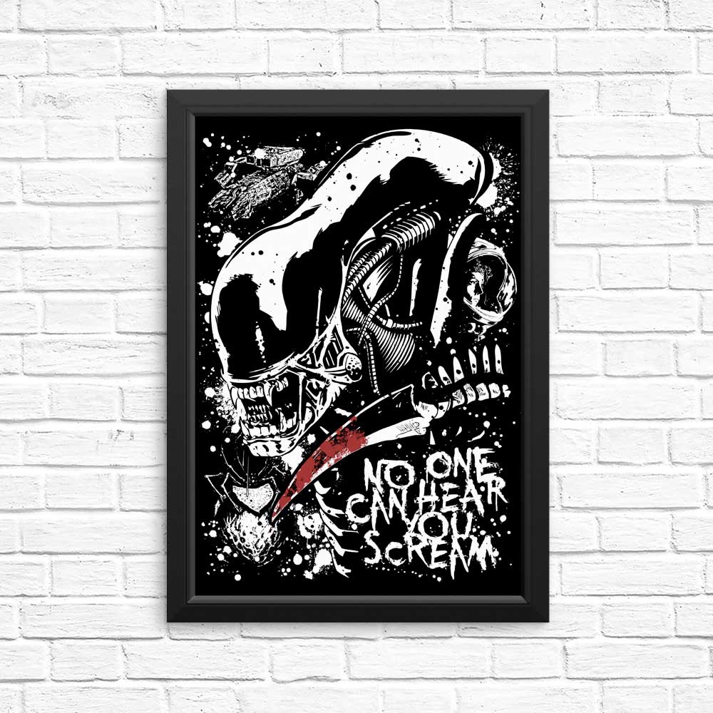 Stunning 'Screaming in Space' Wall Art - High - Quality Posters and Prints