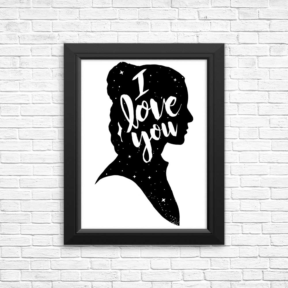 High - Quality 'I Love You' Posters and Prints for Space Decoration