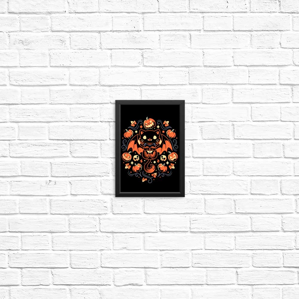 Enchanting Midnight Vampire Cat Posters and Prints by Snouleaf