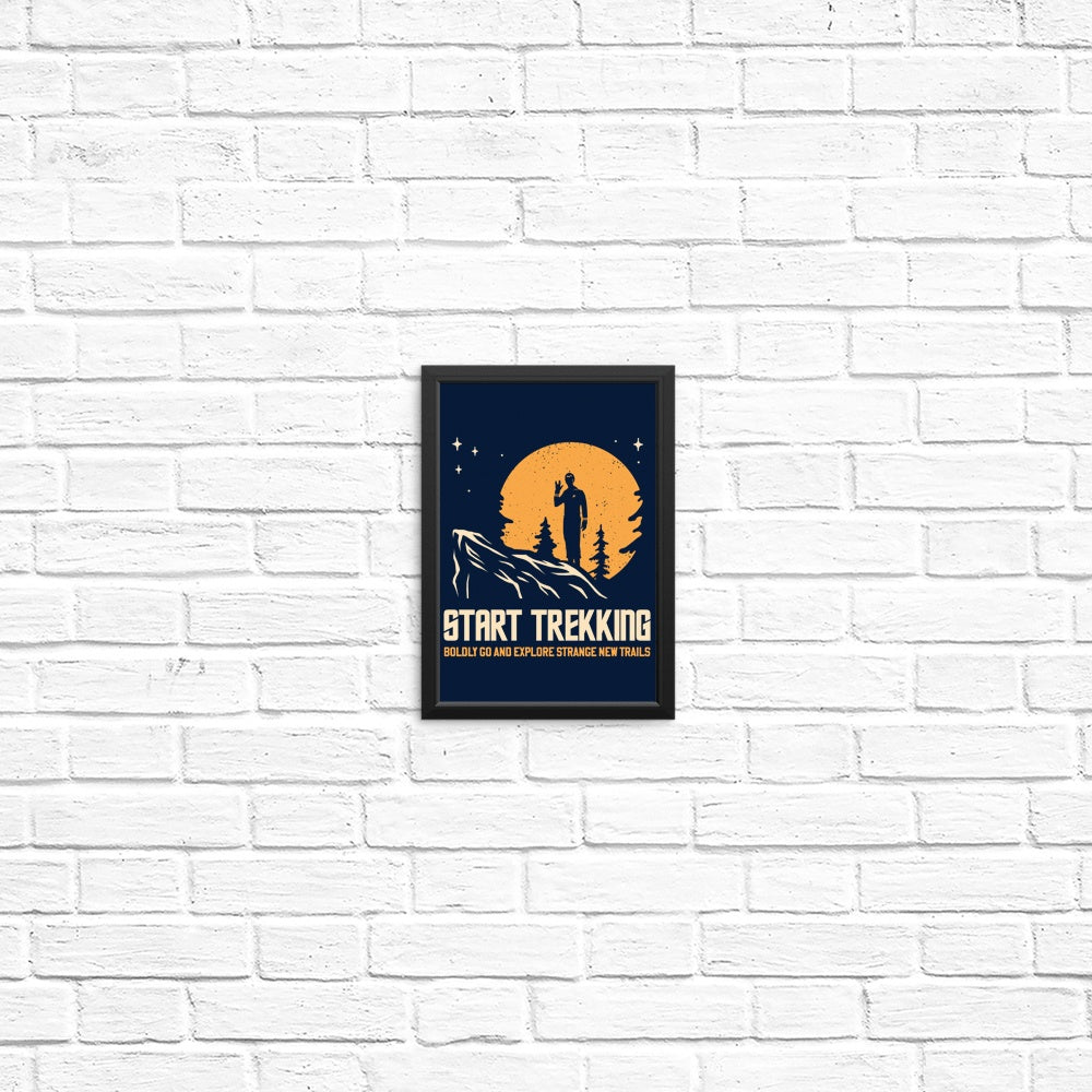Retro-style Start Trekking Posters and Prints for Wall Decor