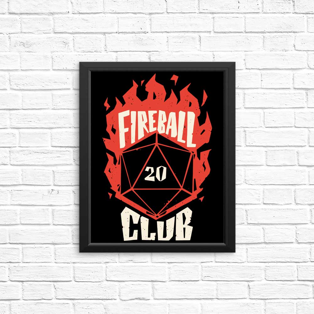 Fireball Club Wall Art - High - Quality Posters and Prints