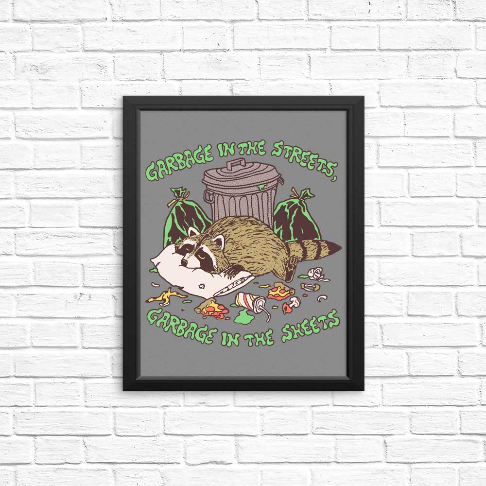 Hillary White's 'Garbage in the Sheets' Wall Art Posters and Prints