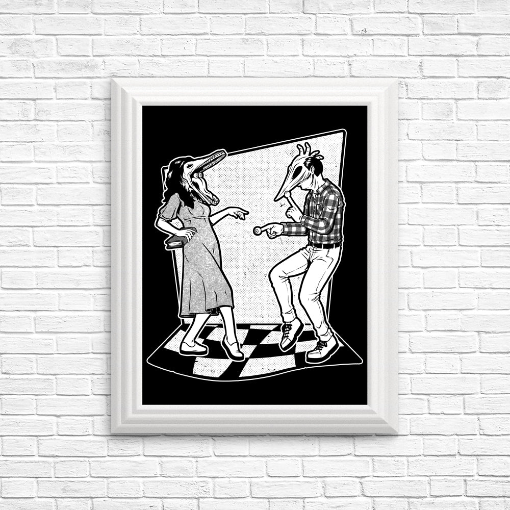 Enchanting Ghost Couple Dance Posters and Prints from Studio Mootant