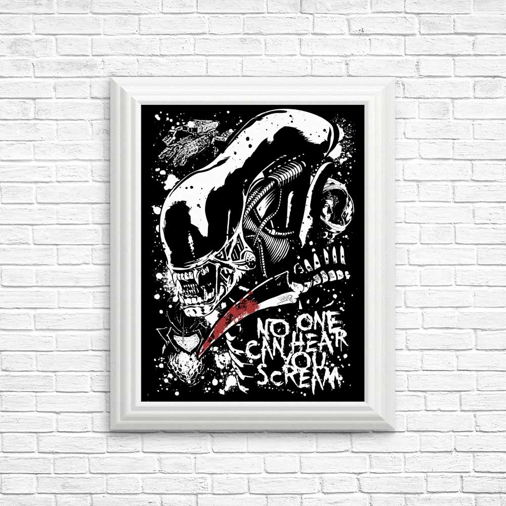 Stunning 'Screaming in Space' Wall Art - High - Quality Posters and Prints