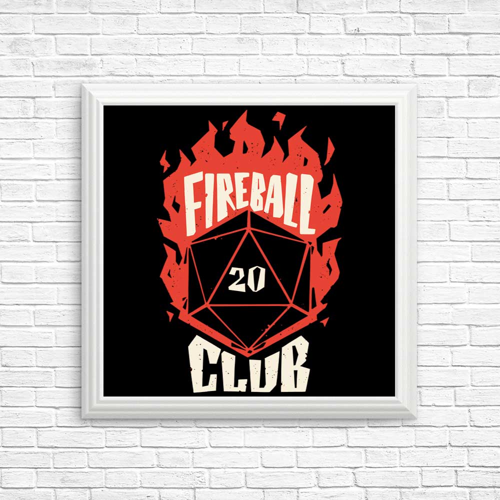 Fireball Club Wall Art - High - Quality Posters and Prints