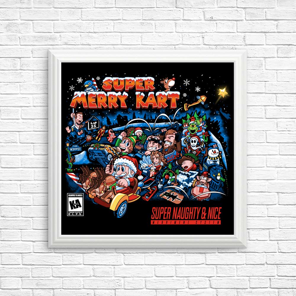 Super Merry Kart - High - Quality Posters and Art Prints