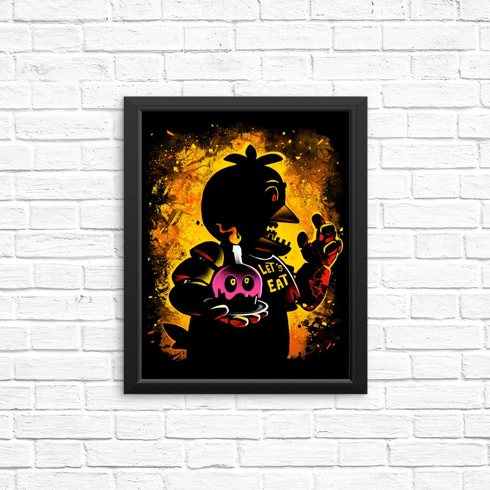 Animatronic Chicken Posters and Prints by Alemaglia