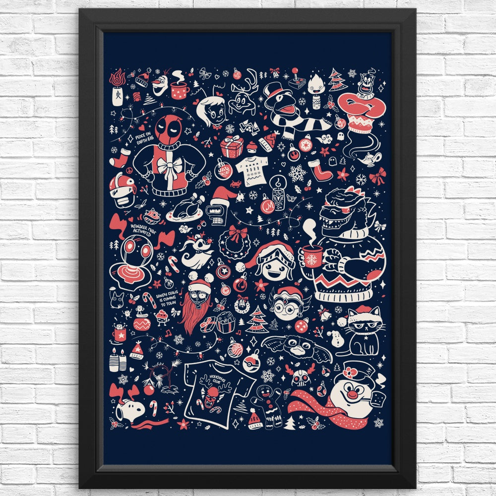Original 'Once Upon A Time' Doodles Artwork Posters and Prints Collection for December 2024