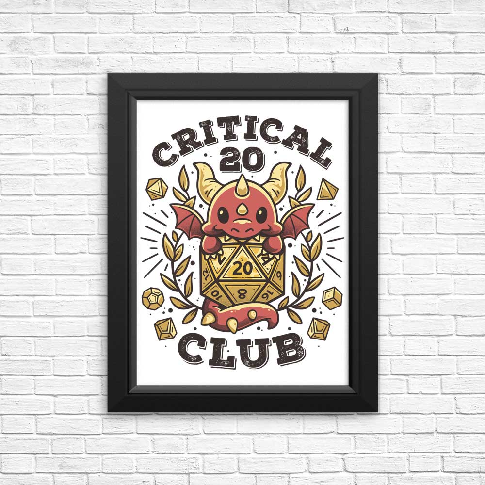 Exclusive Critical 20 Club Collection - High - Quality Posters and Prints