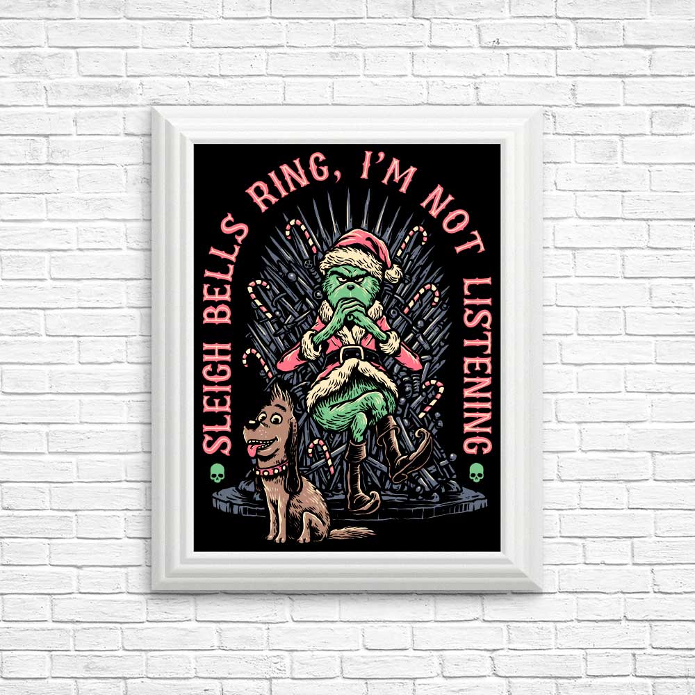 High - Quality 'I'm Not Listening' Posters & Prints by Momma Gorilla