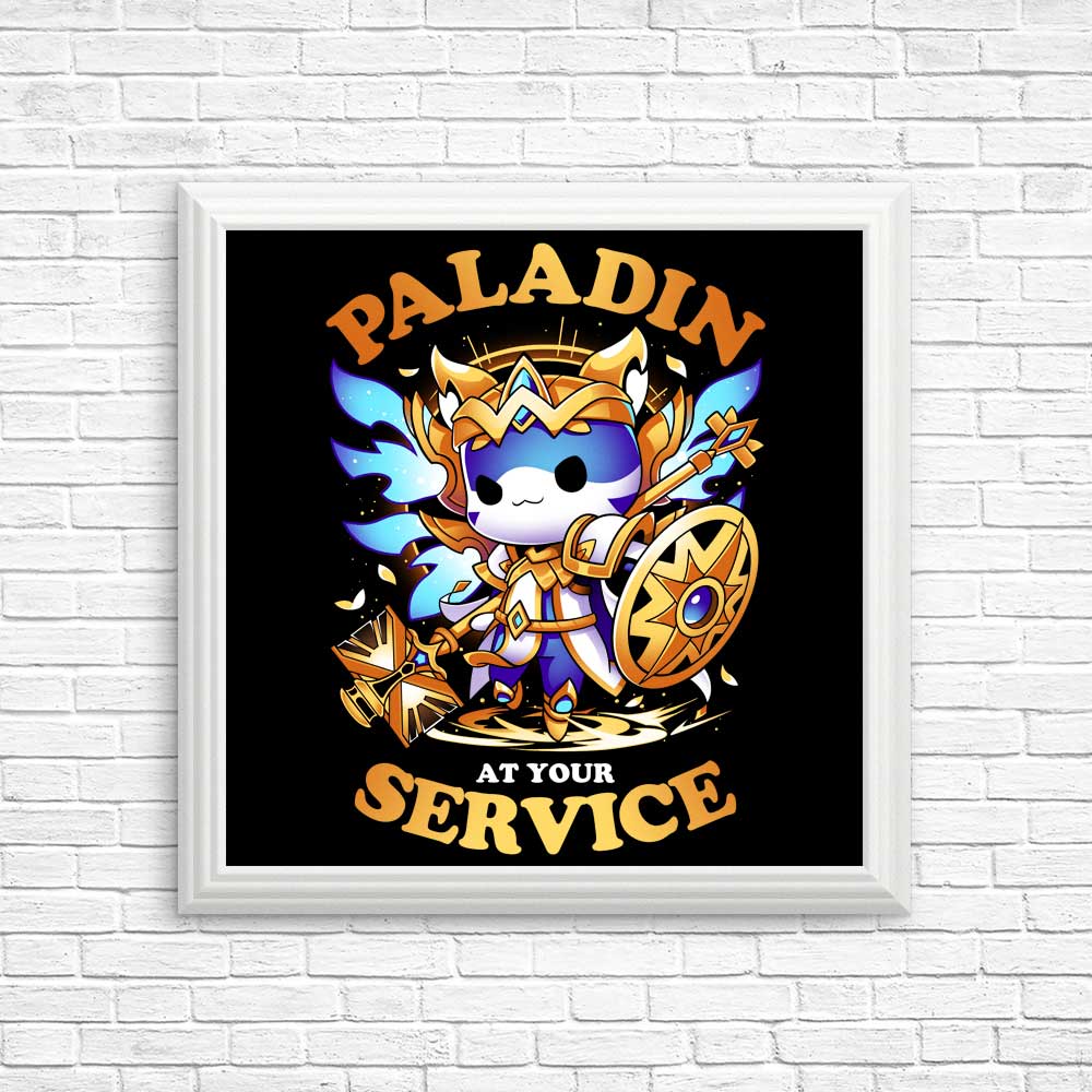 Paladin at Your Service - High - Quality Art Posters and Prints