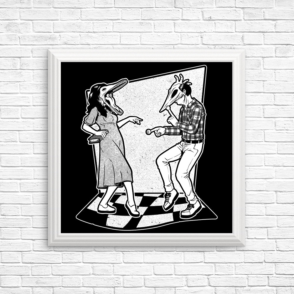 Enchanting Ghost Couple Dance Posters and Prints from Studio Mootant