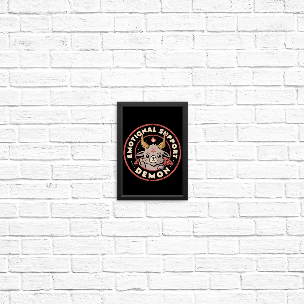 Emotional Support Demon - High - Quality Posters and Prints
