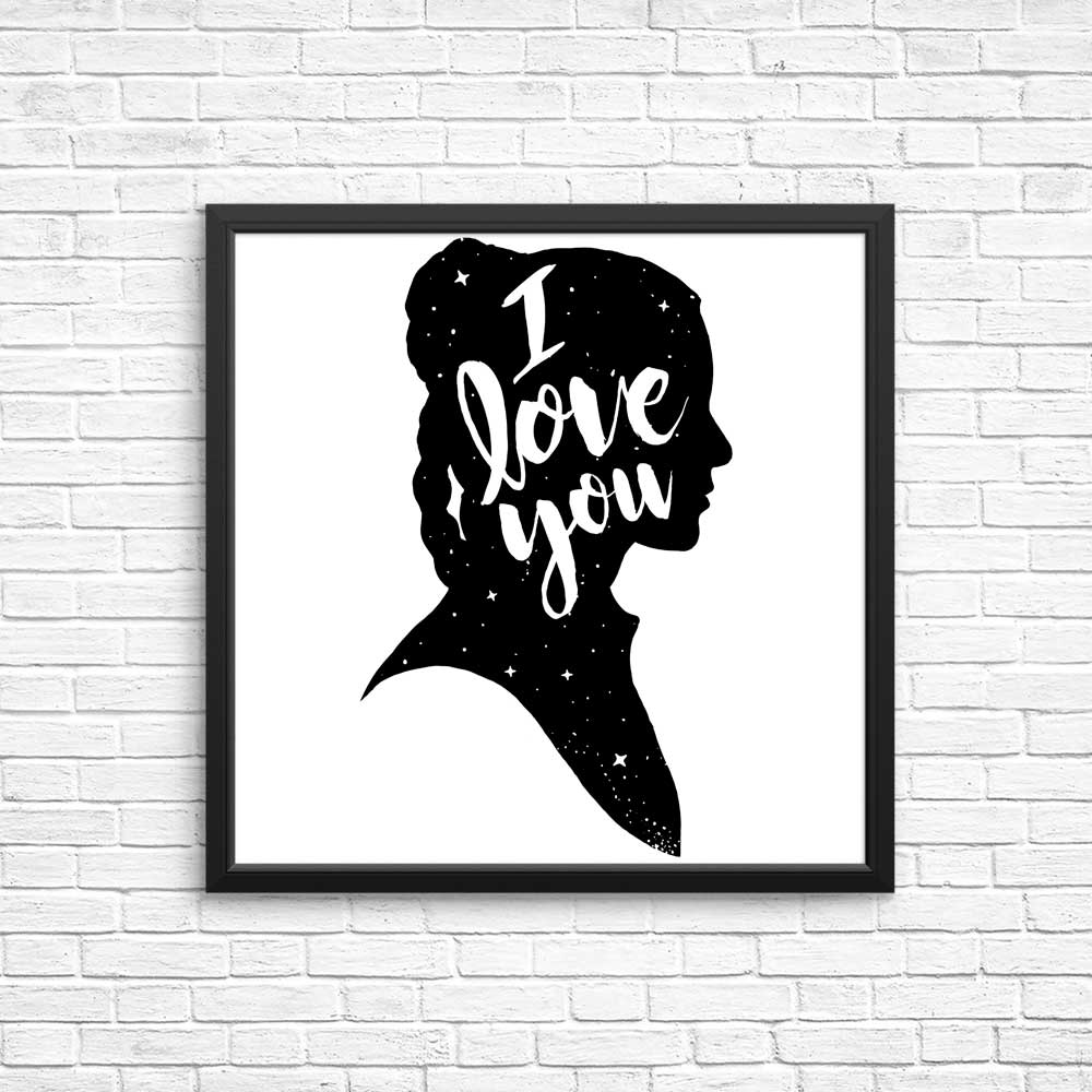 High - Quality 'I Love You' Posters and Prints for Space Decoration
