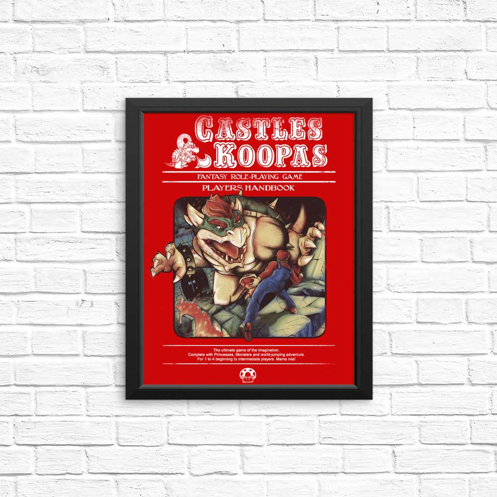 Castles and Koopas Art Posters and Prints by Creative Outpouring