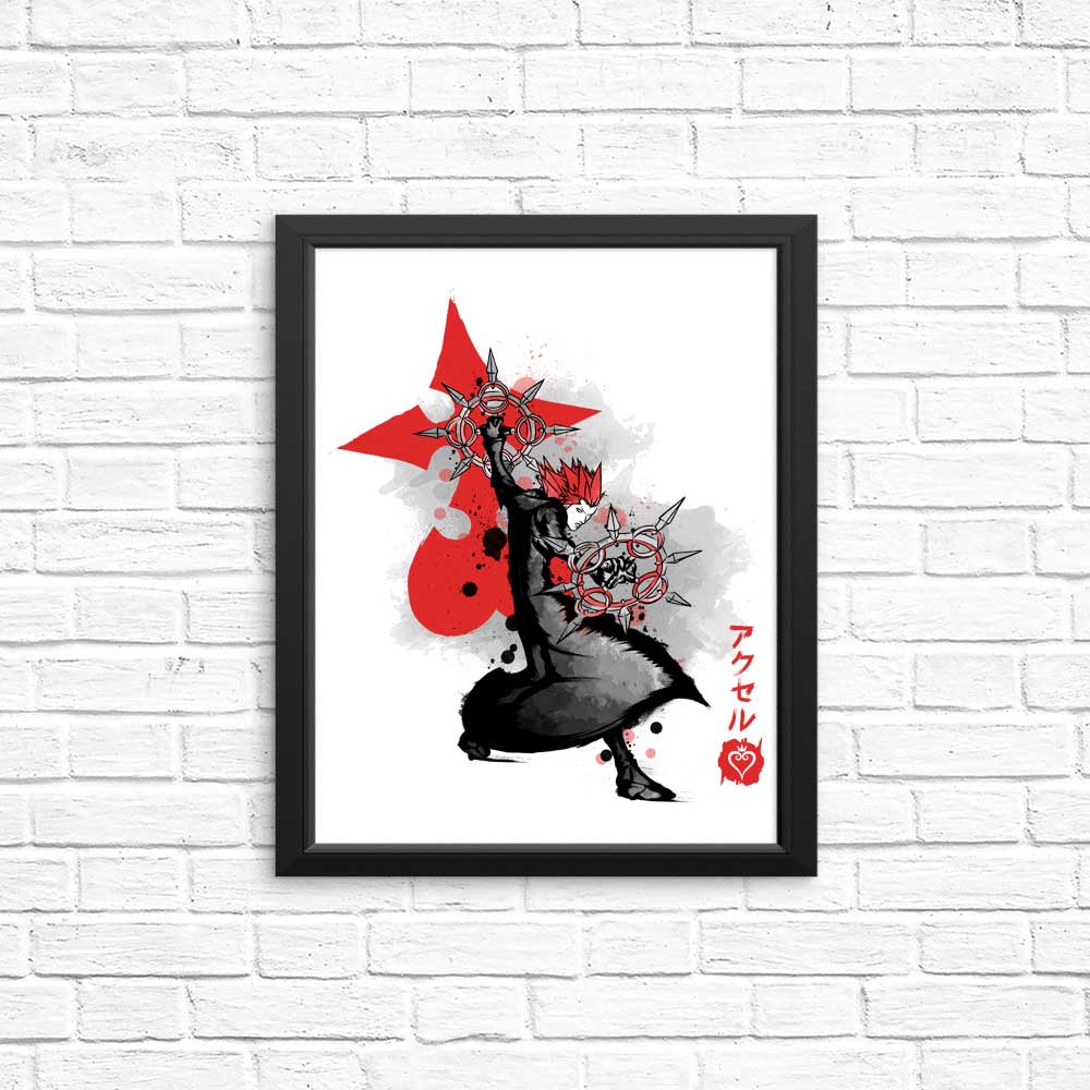High - Quality Dancing Flames Sumi - e Posters and Prints
