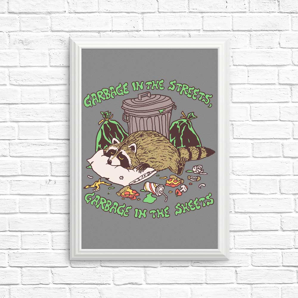 Hillary White's 'Garbage in the Sheets' Wall Art Posters and Prints
