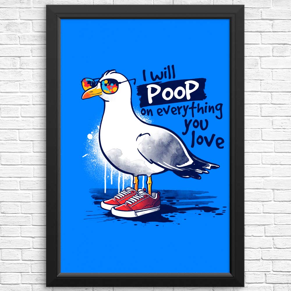 Seagull Love - Beautiful Wall Posters and Art Prints