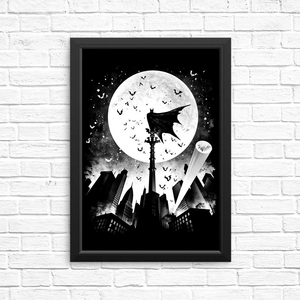 Stunning Caped Silhouette Posters and Prints by Alemaglia