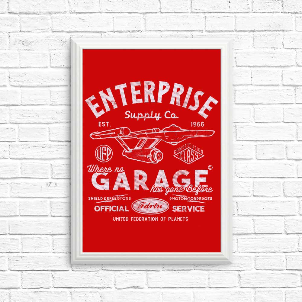 Enterprise Garage High - Quality Wall Posters and Prints for Decor