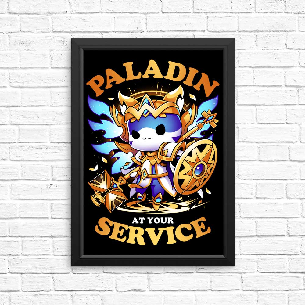 Paladin at Your Service - High - Quality Art Posters and Prints
