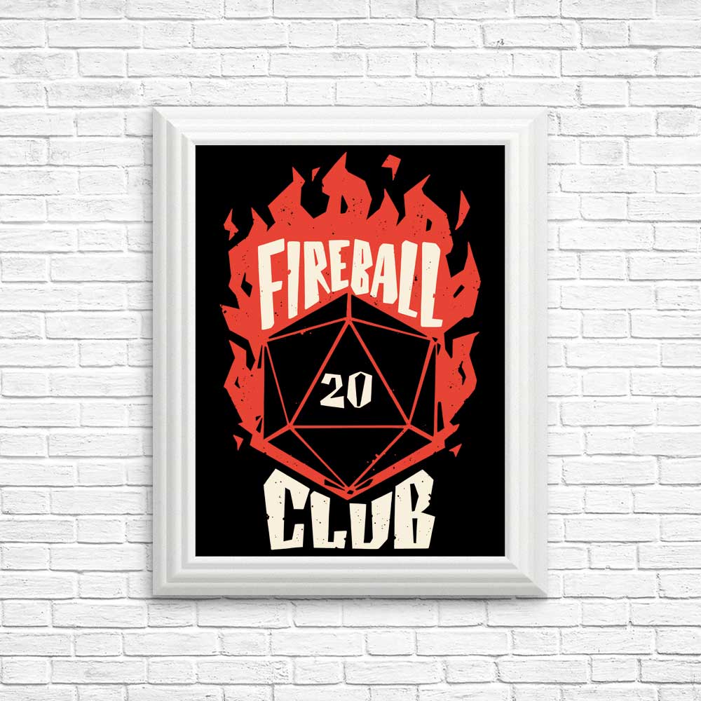 Fireball Club Wall Art - High - Quality Posters and Prints