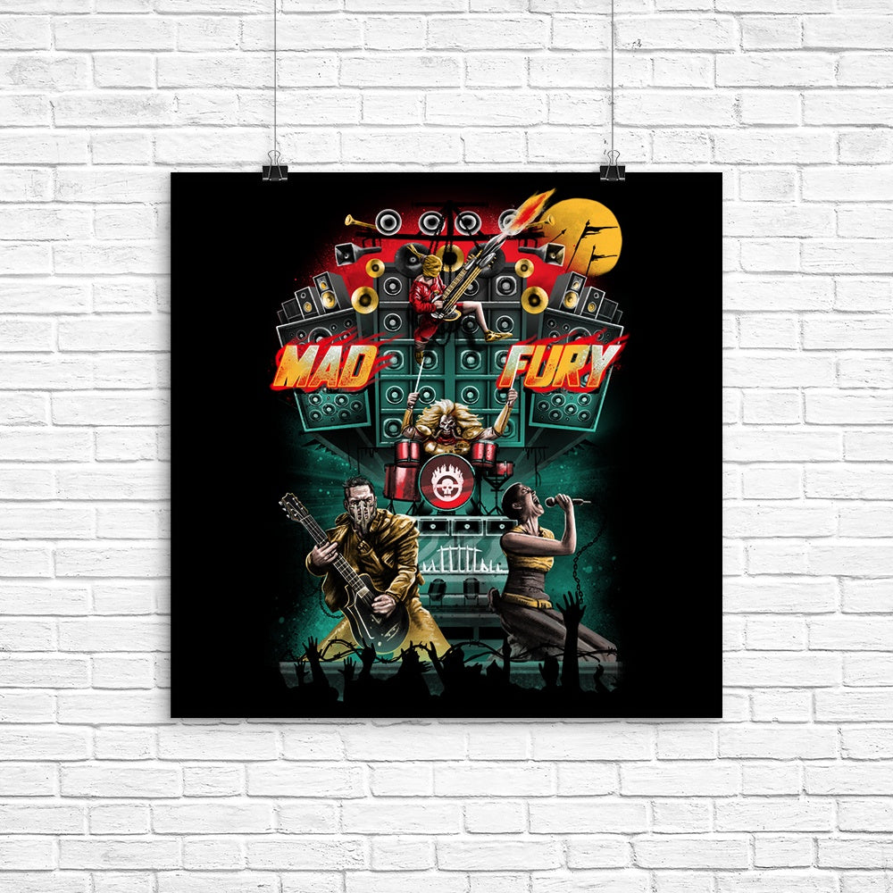 High - Quality Mad Fury Concert Tour Poster by XENOS